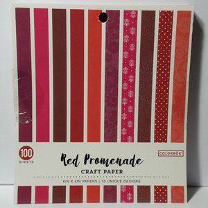 Craft Paper Red Promenade Red Pink White